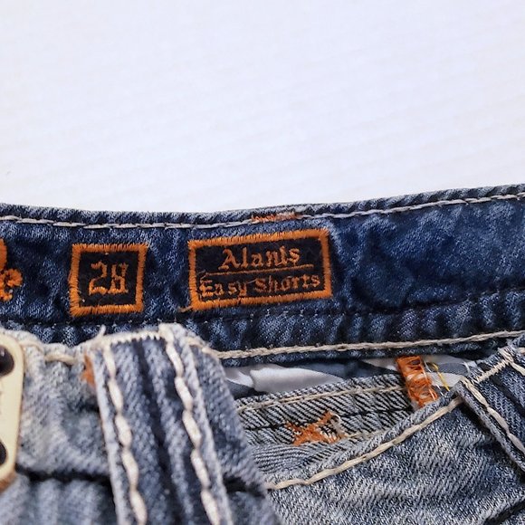 Rock Revival Blue Denim Shorts - Picture 4 of 4